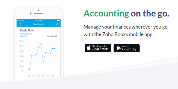 Zoho Books Mobile App