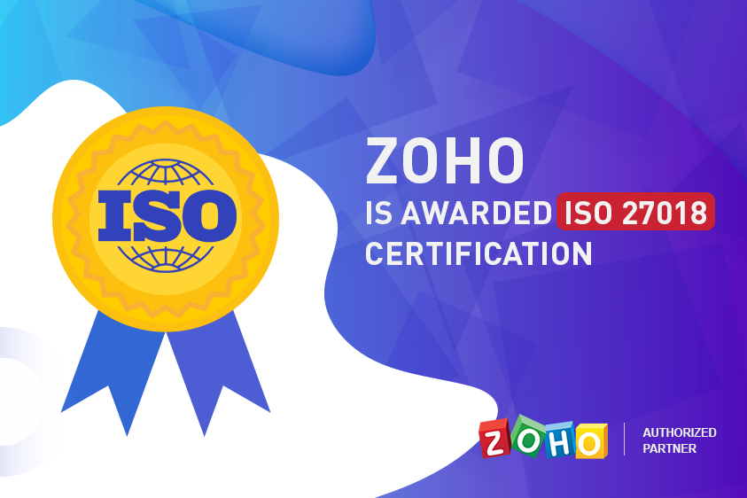 Zoho is awarded for ISO Certification