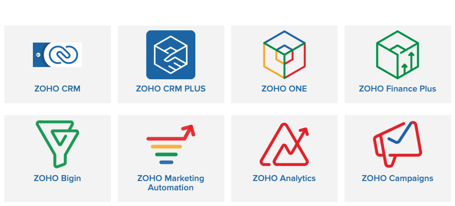 Updated ZOHO Product Pricing Details