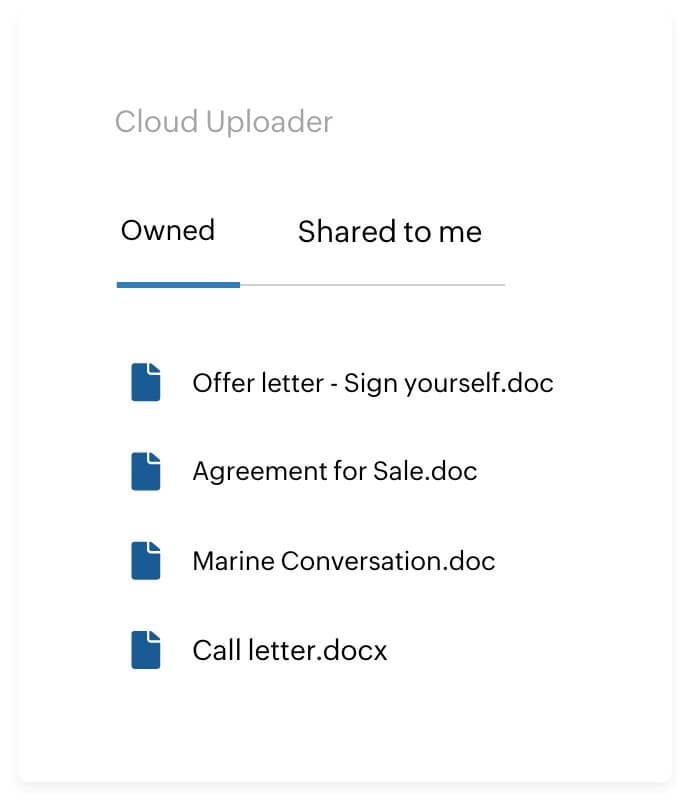 ZOHO Sign to Easily Import and Save Documents