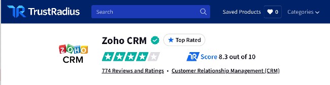 Zoho Reviews and Ratings by TrustRadius