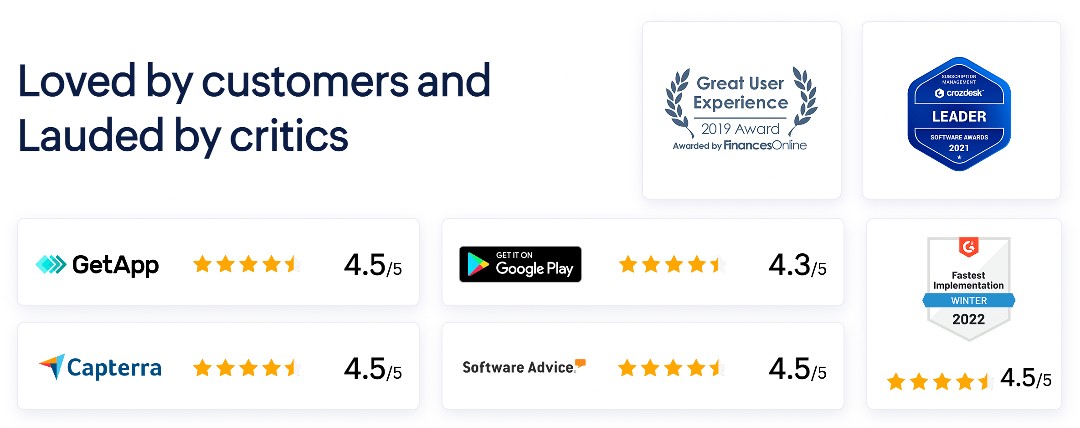 Reviews & Ratings - Zoho Subscriptions