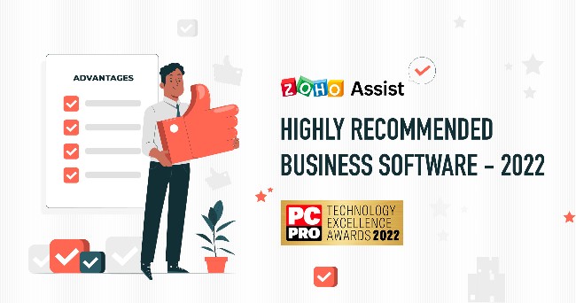 Zoho Assist Recognized by the PC Pro Technology Excellence Awards 2022