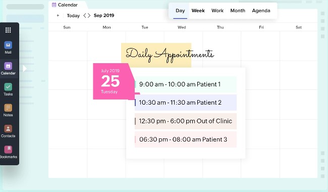 Zoho Calendar to Schedule Appointments with Ease