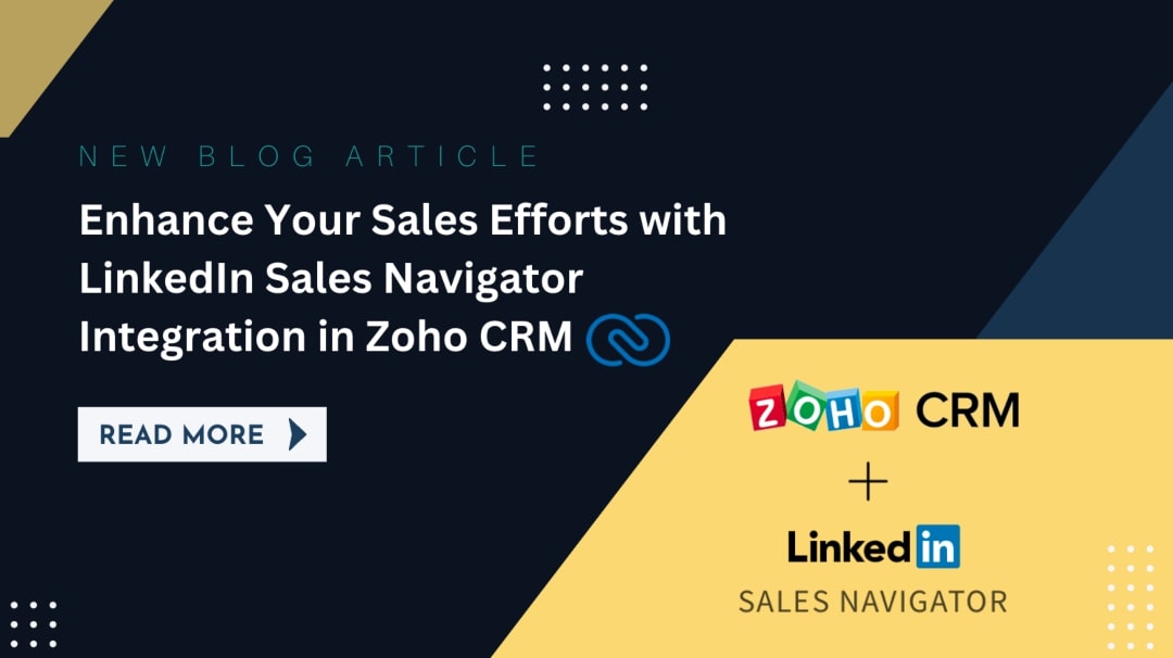 LinkedIn Sales Navigator Integration in Zoho CRM