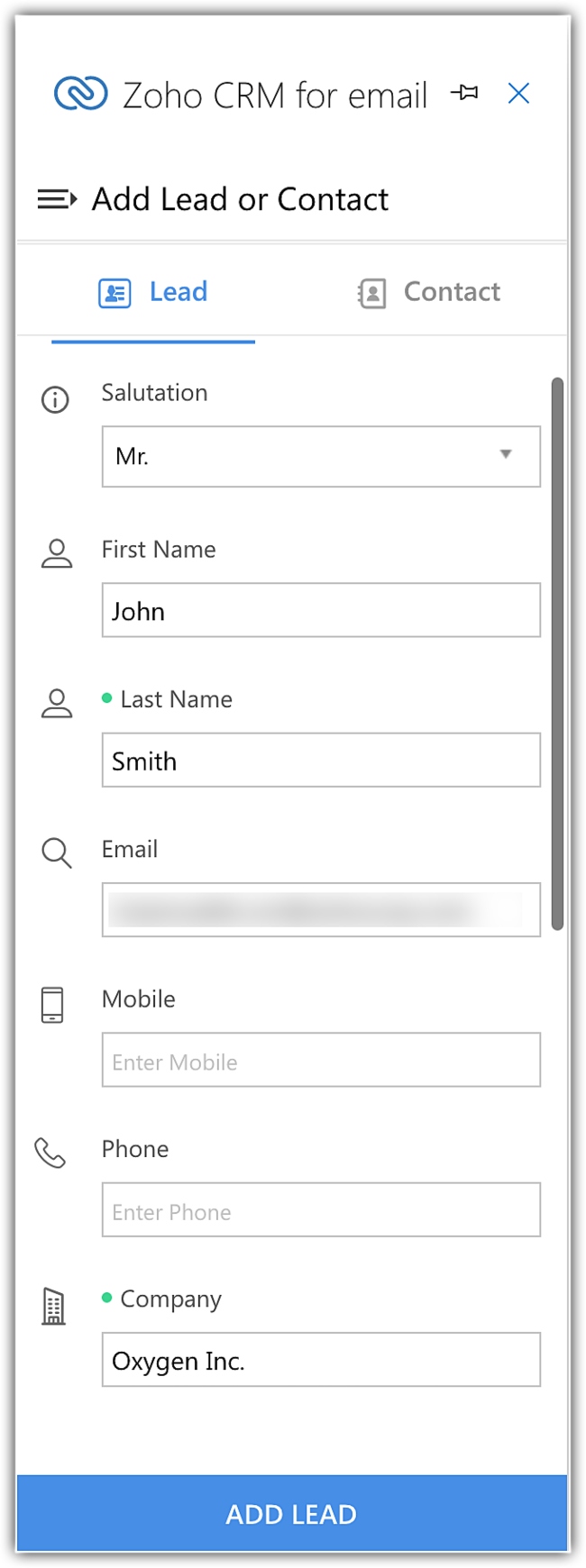 How to Add Leads or Contacts from Outlook to Zoho CRM