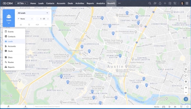 Map Reports for Enhanced Insights in Zoho CRM
