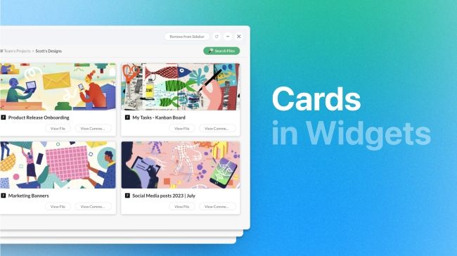 Images and Cards in Widgets