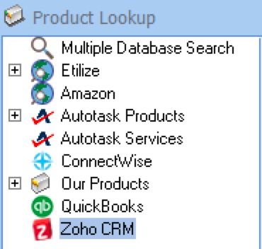 QuoteWerks Adds Products and Services in Zoho CRM